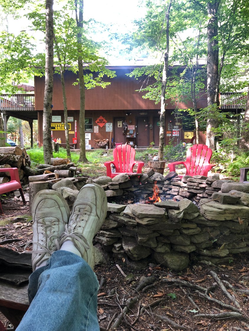 Just relaxing at Camp Fox.